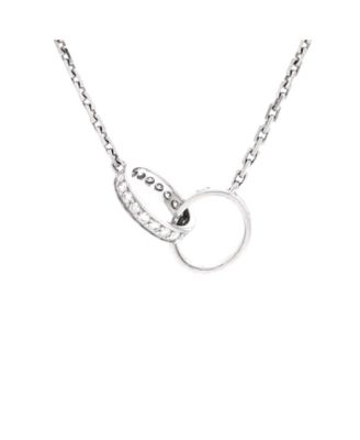 Pre-Owned Cartier - Love Interlocking Necklace 18K White Gold and Diamonds