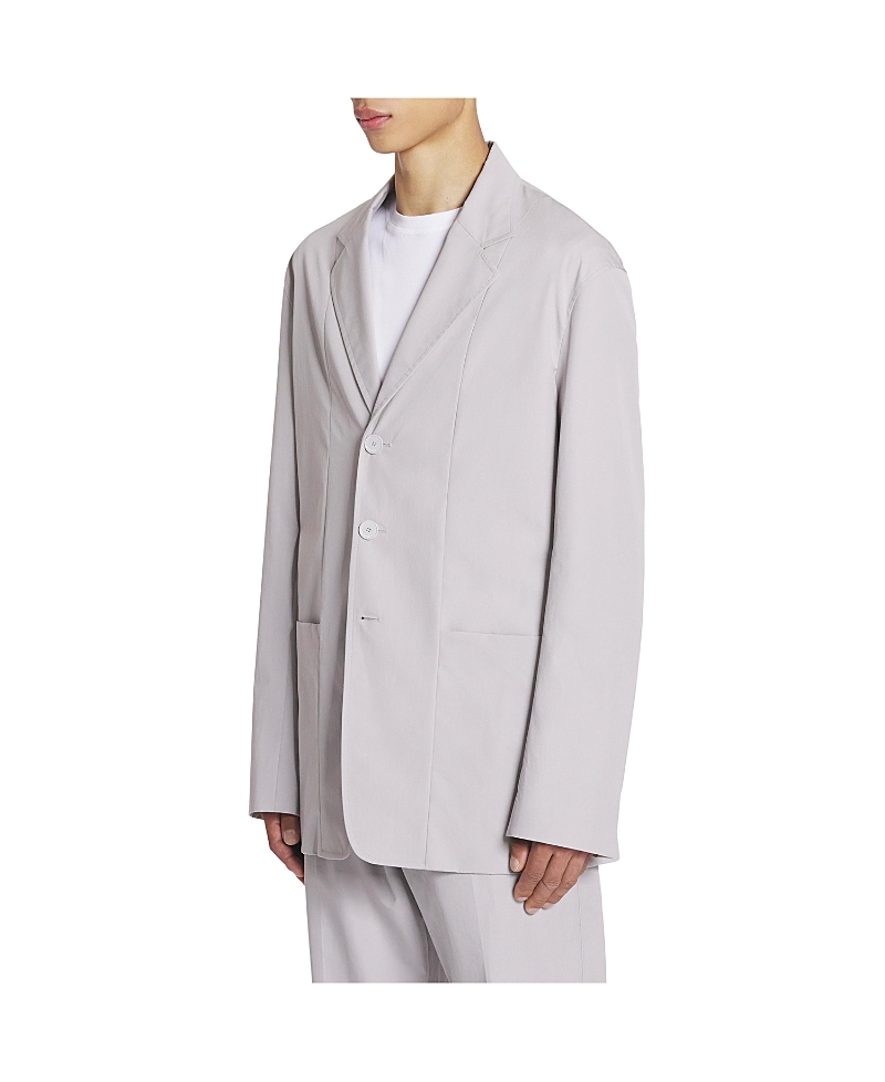 Lanvin Straight Fit Cotton Jacket In Pink