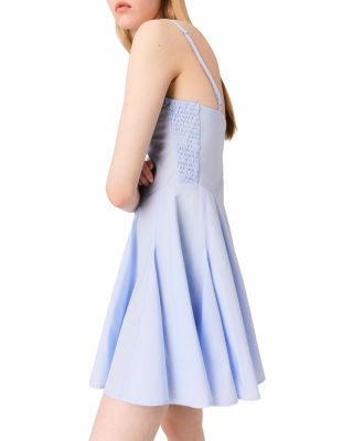 Flared Cotton Mini Dress