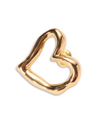 Asymmetric Heart Earrings, 0.6"L & 2.2"L