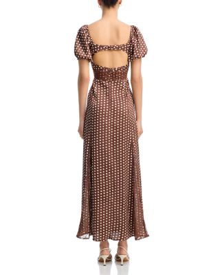 Polka Dot Lace Trim Dress - Exclusive