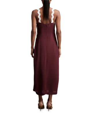 REISS Asher Wave Craft Midi Dress | Bloomingdale's
