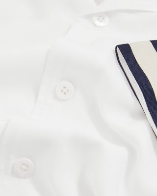 Asher Striped Cuff Camp Shirt