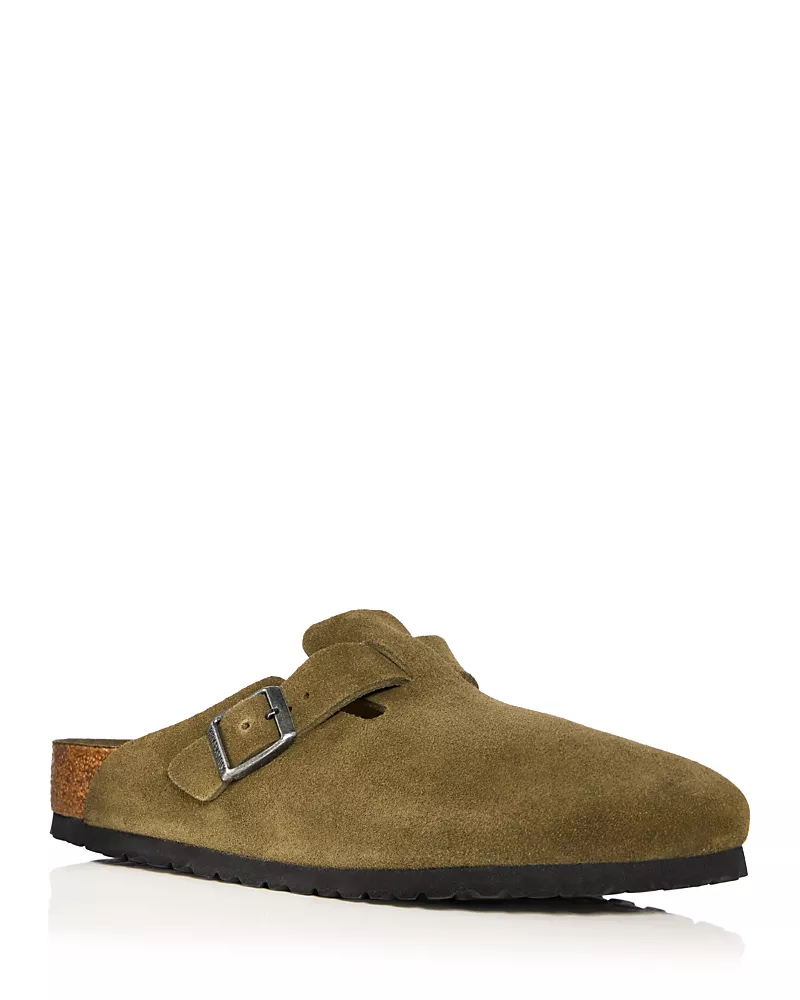 Birkenstock Men's Boston Clogs in Green
