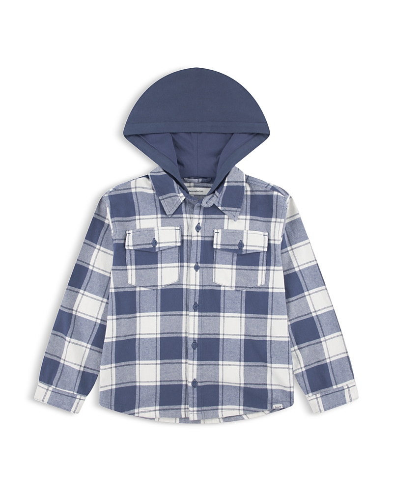 abercrombie kids Boys' Abercrombie & Fitch Hooded Flannel Shirt - Little Kid, Big Kid