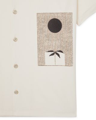 Abstract Printed Cuban Shirt