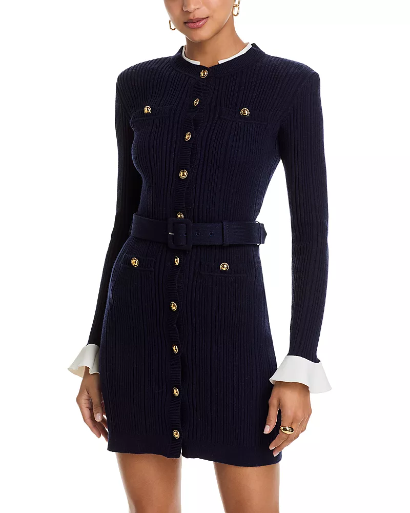 Self-Portrait Knit Mini Dress