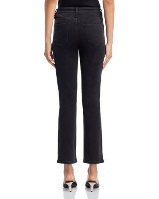 Rhinestone High Rise Ankle Skinny Jeans in Black - Exclusive