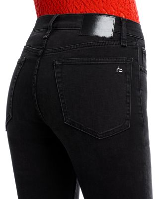 Flexi Peyton Mid Rise Ankle Bootcut Jeans in Midnight