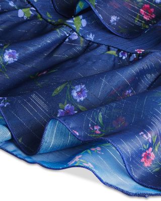 Girls' Long Sleeve Ruffle Dress, Little Kid, Big Kid - Exclusive