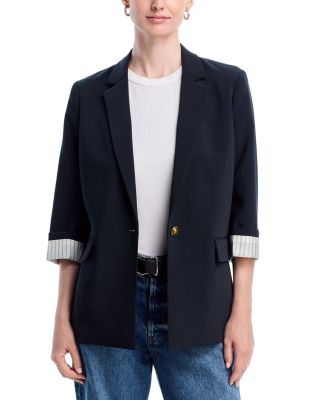 Jennie 3/4 Sleeve Crepe Blazer