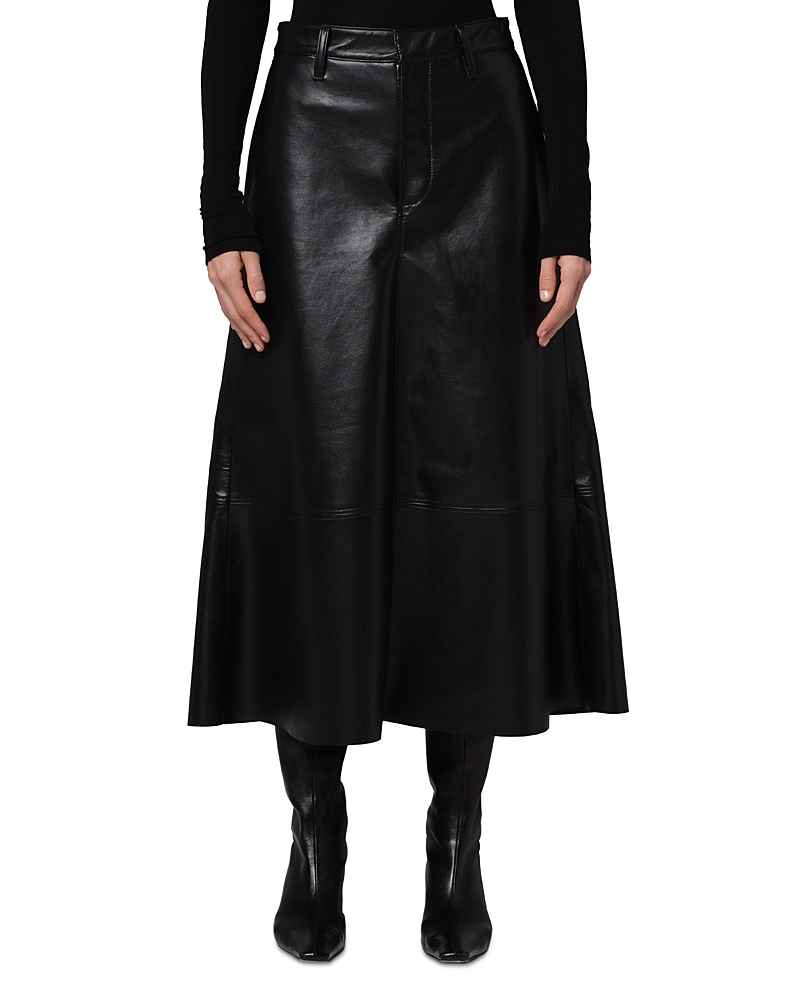 Citizen Of Humanity Cassia Leather Skirt In Black In Black
