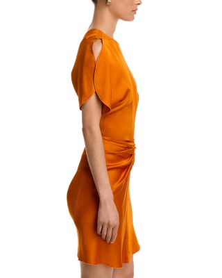 Gathered Waist Mini Dress