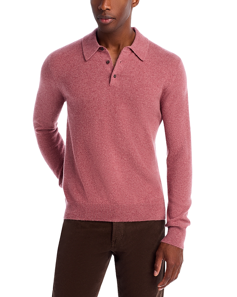 The Men's Store At Bloomingdale's Cashmere Three Button Polo Sweater In Pink