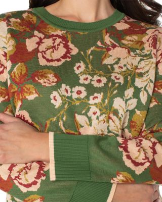 Floral Print Sweater