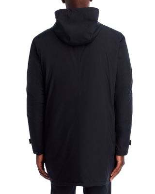 Functional Wardrobe Waterproof Down Overcoat with Hidden Hood