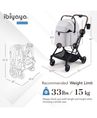  Tinker Small Detachable Pet Stroller – Compact Buggy for Cats & Small Dogs