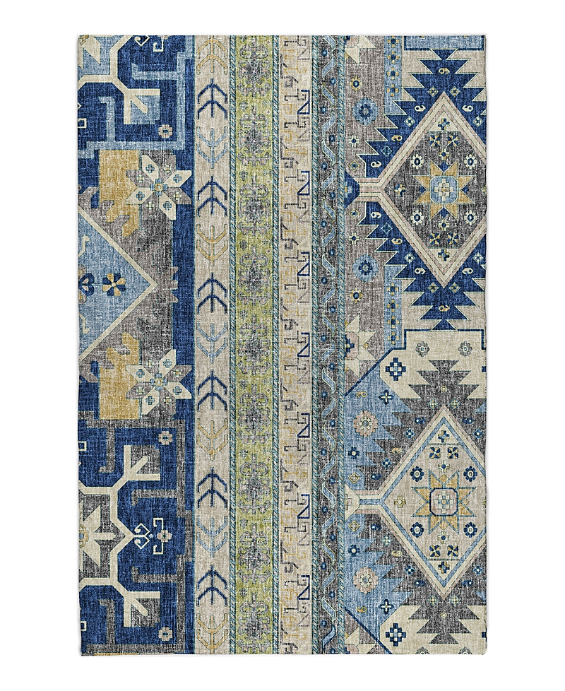 Dalyn Rug Company Dalyn Lorenzo Washable Ln3 Area Rug, 5' X 7'6 In Blue