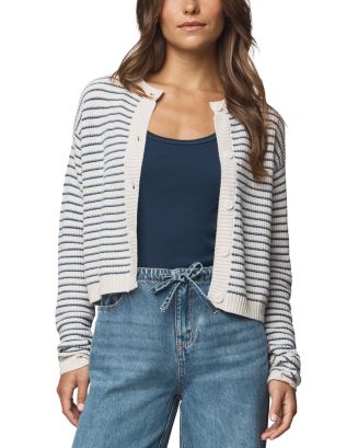 Splendid Amber Stripe Crop Cardigan | Bloomingdale's Women