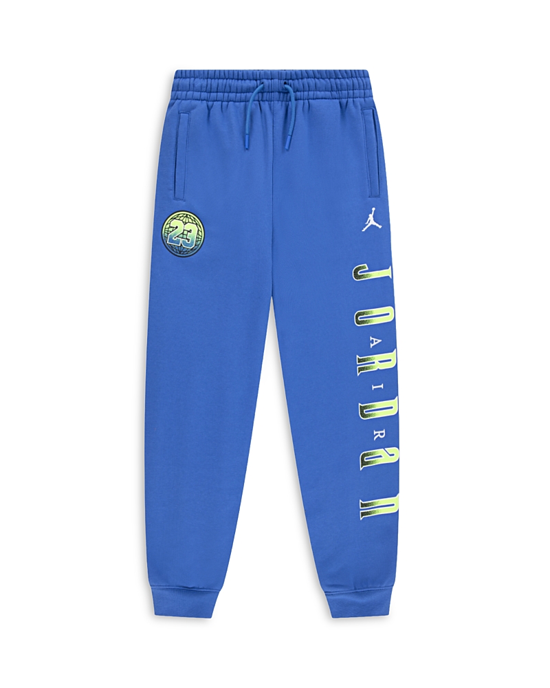 Jordan Big Boys Gametime Chenille Patch Pants In Blue