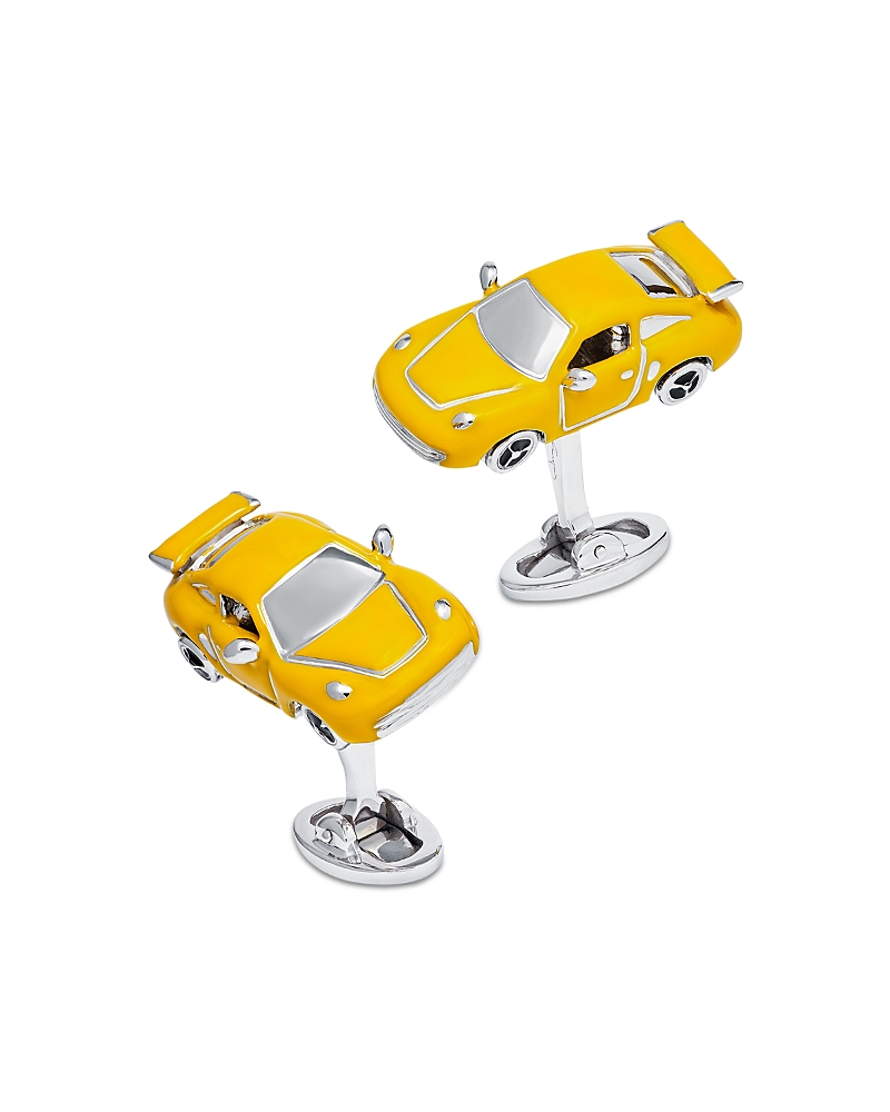 Jan Leslie Yellow Fast Car Cufflinks In Yellow
