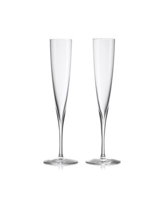 Elegance Champagne Trumpet Flute, Pair