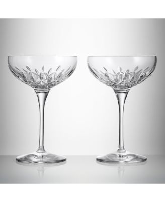 Lismore Essence 7 oz. Champagne Saucers, Set of 2
