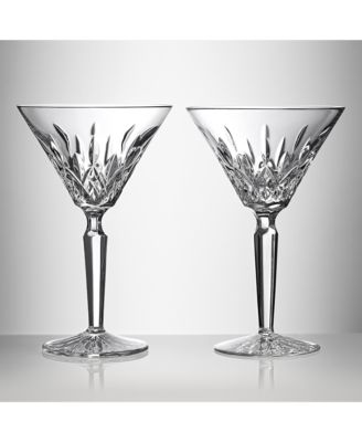 Lismore Crystal Martini Glass, Set of 2