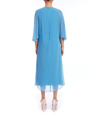  Women's Embellished Neck Dolman Caftan Dress