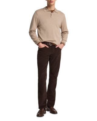 The Straight Fit Jeans in Corduroy Dark Olive