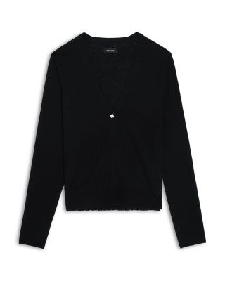 Manylla Cashmere V Neck Cardigan Sweater