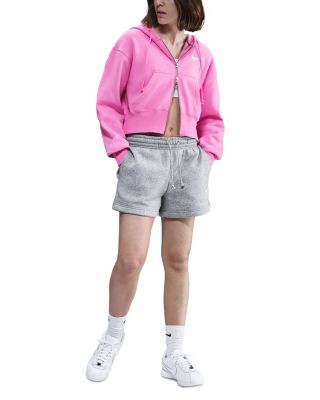 Fleece Cropped Hoodie