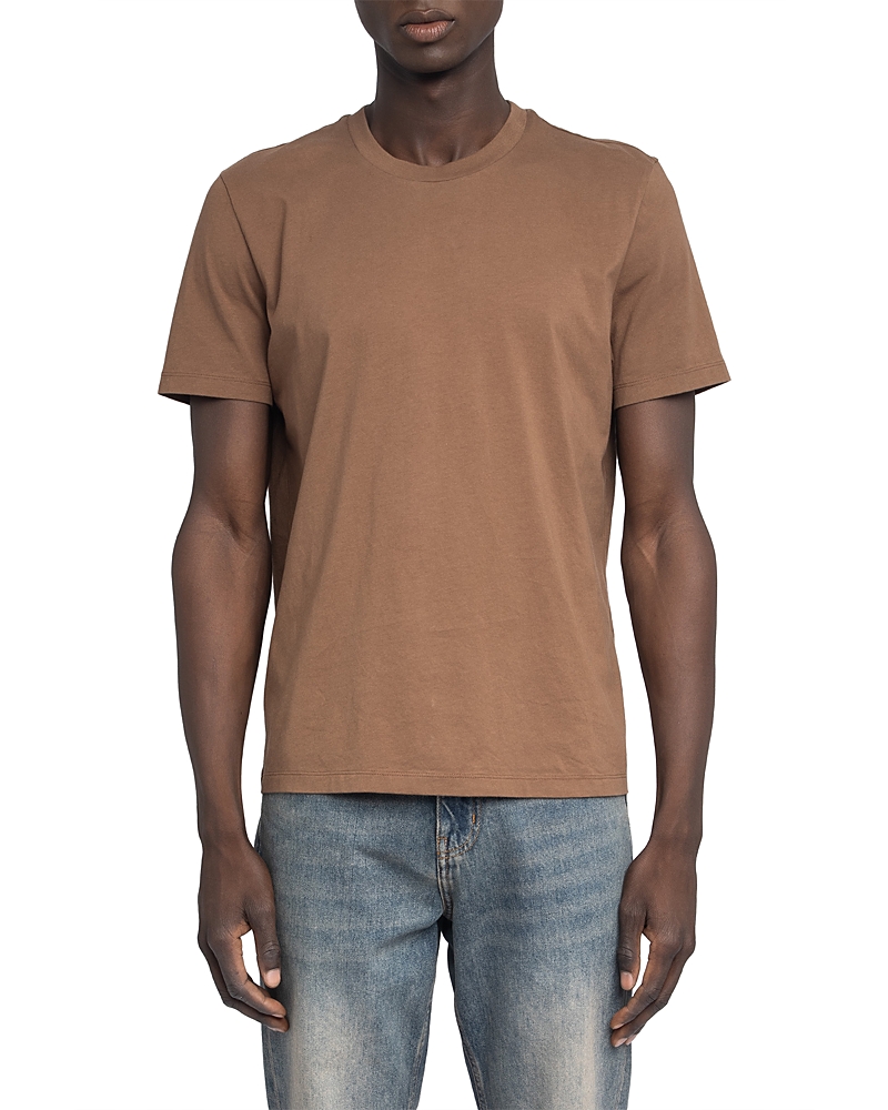 Zadig & Voltaire Tommy Skull-print Cotton T-shirt In Brown