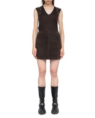 Jaime Suede Mini Skirt