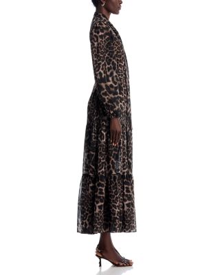 Baird Tie Neck Maxi Dress