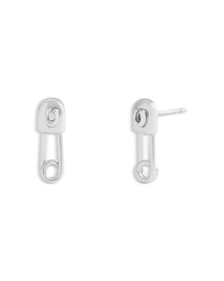 COACH - Signature Safety Pin Stud Earrings