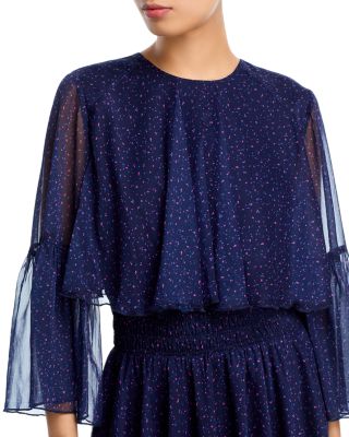 Ruffle Trim Smock Waist Dress - Exclusive