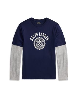 Boys' Logo Cotton Layered Effect Tee - Big Kid