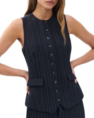 Irina Ponte Plaid Long Vest