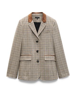 Evia Plaid Blazer