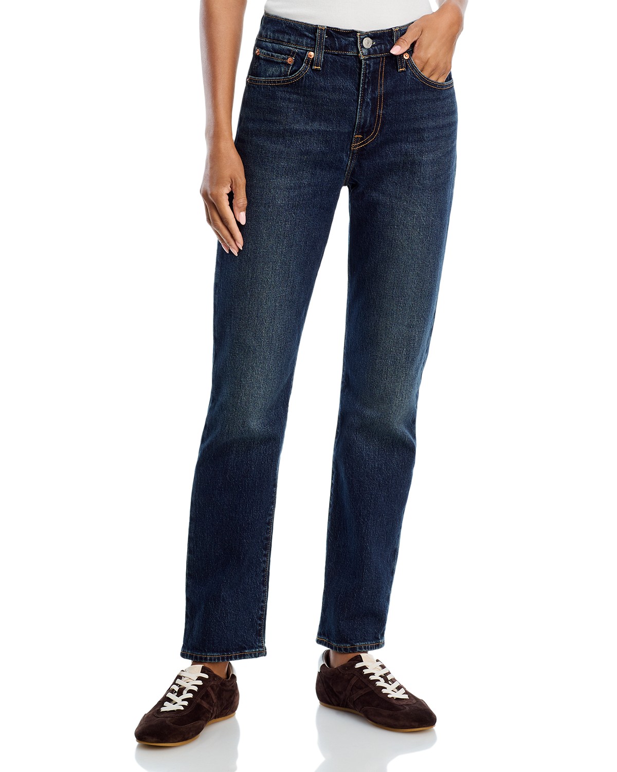 Wedgie High Rise Slim Jeans in Parallel Life