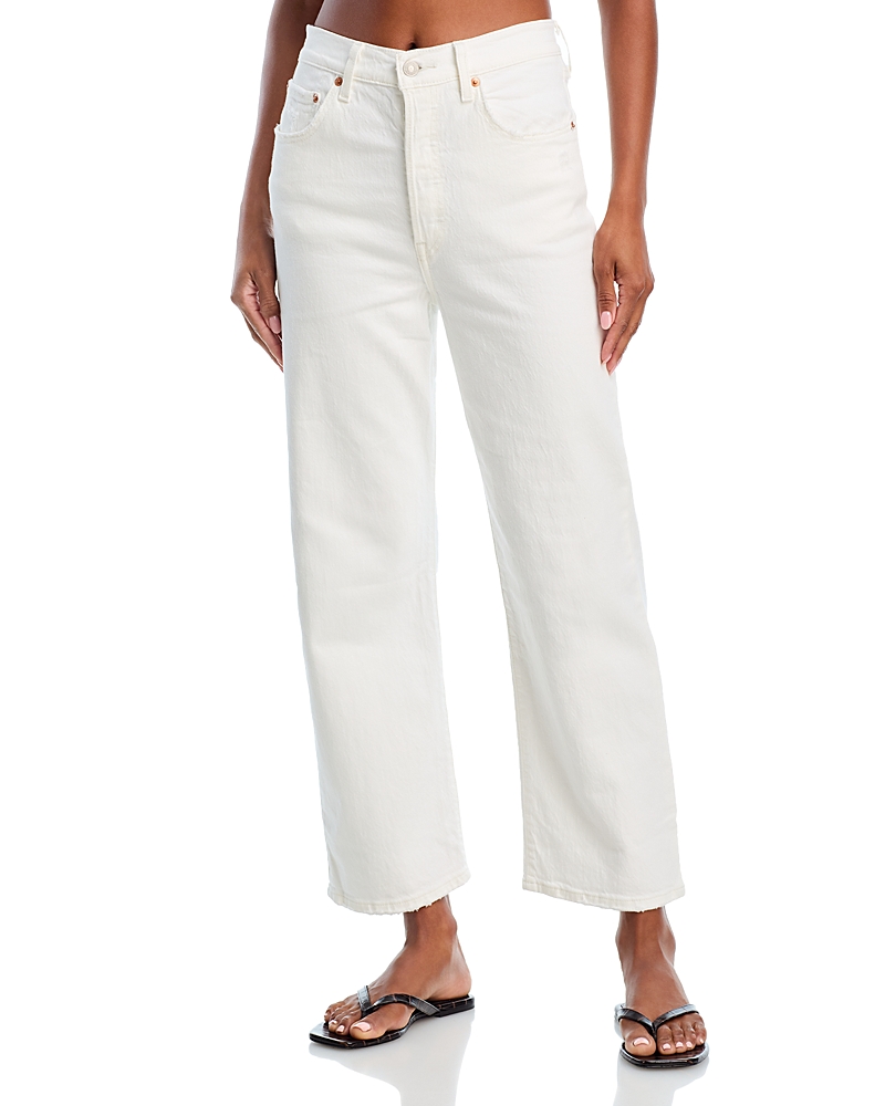 Levi's Ribcage Straight Ankle Jeans in Cloud Over