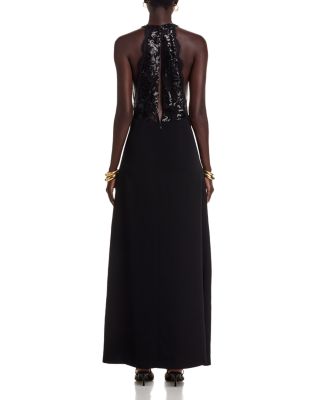 Chantal Plunging Neck Gown