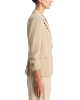 Jia Ruched Sleeve Blazer