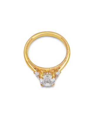 Certified Lab Grown Diamond Oval & Marquis Engagement Ring in 18K Yellow Gold, 2.0 tcw