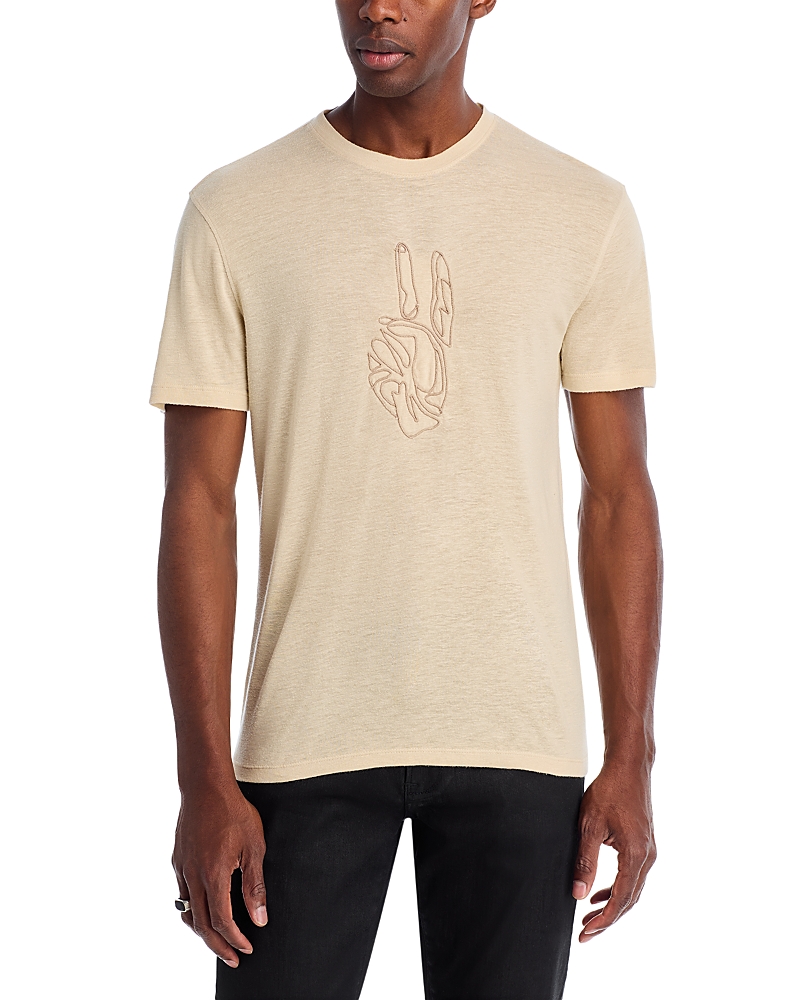 John Varvatos Cordin Short Sleeve Graphic Tee In Brown