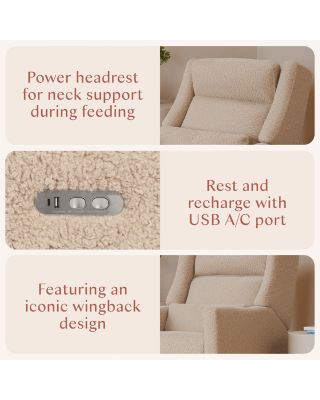 Kiwi Plus Power Recliner and Swivel Glider with Power Adjustable Headrest and USB Port