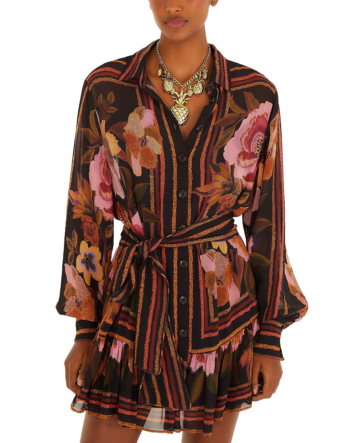 Farm Rio Mini Shirt Dress