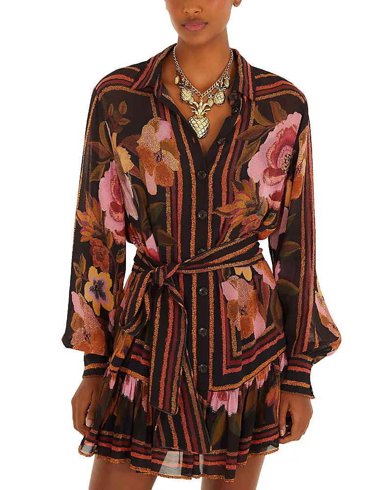 Farm Rio Mini Shirt Dress