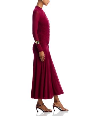 Liyana Ruched Mesh Dress